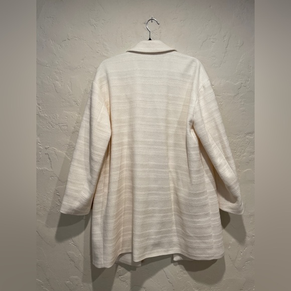 Zara Women's Cream Coat Jacket Lightweight, Large - Picture 2 of 9